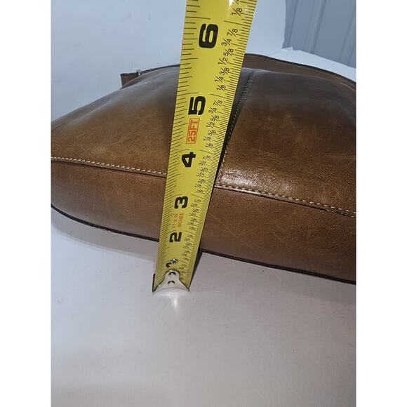 COACH Legacy Leather Slim Duffle Convertible Crossbody Bag in Tan #9328 - Picture 11 of 15